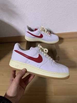 Nike air Force 1 low Weiß rot white red neu 41 8