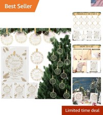 100 Sets Christian Christmas Ornament Bulk Religious Bible Verse Acrylic Hang...