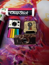 Enamel Pin Vintage Camera Enamel Pins Lot Of Three