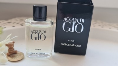 Parfum Miniatur Acqua di Gio Elixir, Armani, 5 ml Parfum & Box