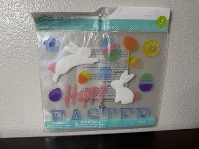 NEW  Happy Easter  Window Gel Clings Decorations 30 pcs! Limited