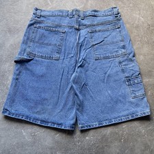 Vintage Faded Glory Men's Size 36 Denim Carpenter Jean Shorts Jorts Y2K Grunge