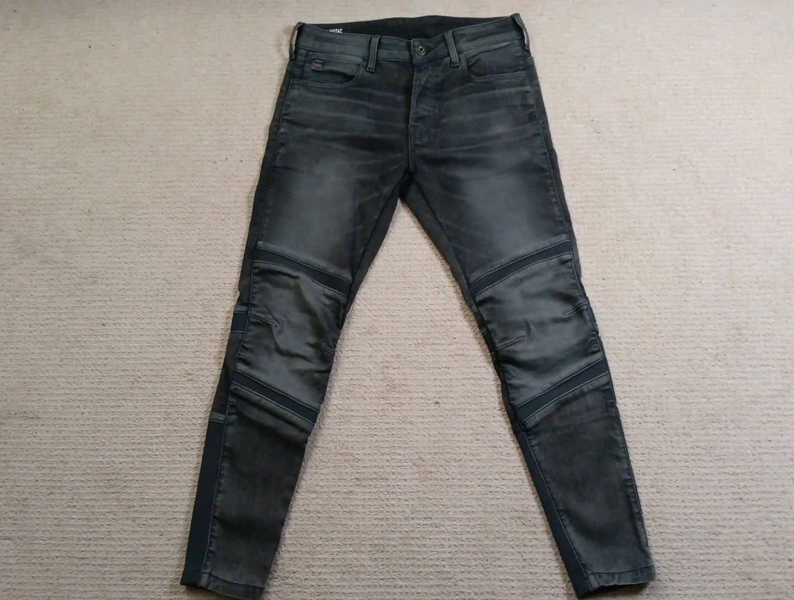 G-STAR RAW MOTAC 3D SLIM コーティングデニム W32 G Star Raw Motac 3D Slim Jeans Mens 32W X 29L Button Fly | eBay