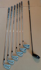 Ping S55 Irons/ 5-pw/ YellowDot/Stiff Flex Ping CFS Shafts/ with 7 Wood. RH Set