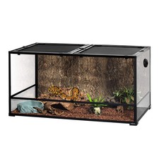 REPTIZOO Large Reptile Terrarium 120 Gallon Tall & Wide Tempered Glass Reptil...