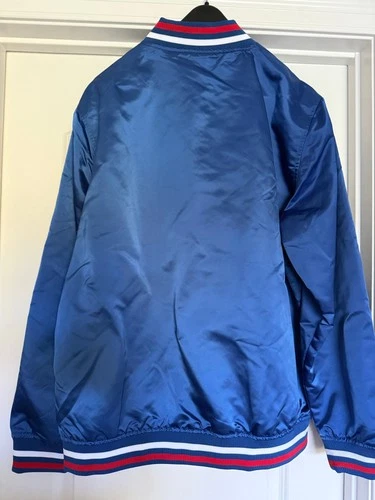 Stranger Things Costume WSQK Satin Bomber Jacket • 80s Hawkins Radio Cosplay XL image 4