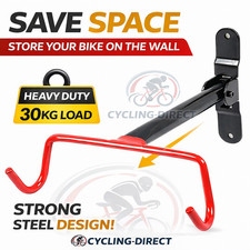 Bike Wall Mount Hook Heavy Duty Folding Hanger Garage Shed Bicycle Storage Rack