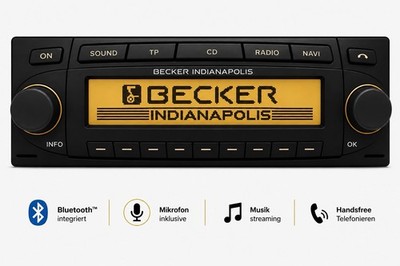 BECKER BE7920 Indianapolis Autoradio Bluetooth CD 911 W124 R129 W140 W210 LOGO