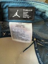 Nike Jordan Kids Rise Cap Blue Trucker Hat Youth Adjustable Jumpman Baseball Cap