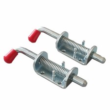 2 Pcs Trailer Spring Latch Pin 1/2 inch Barrel Bolt Spring Loaded Silver Latc...
