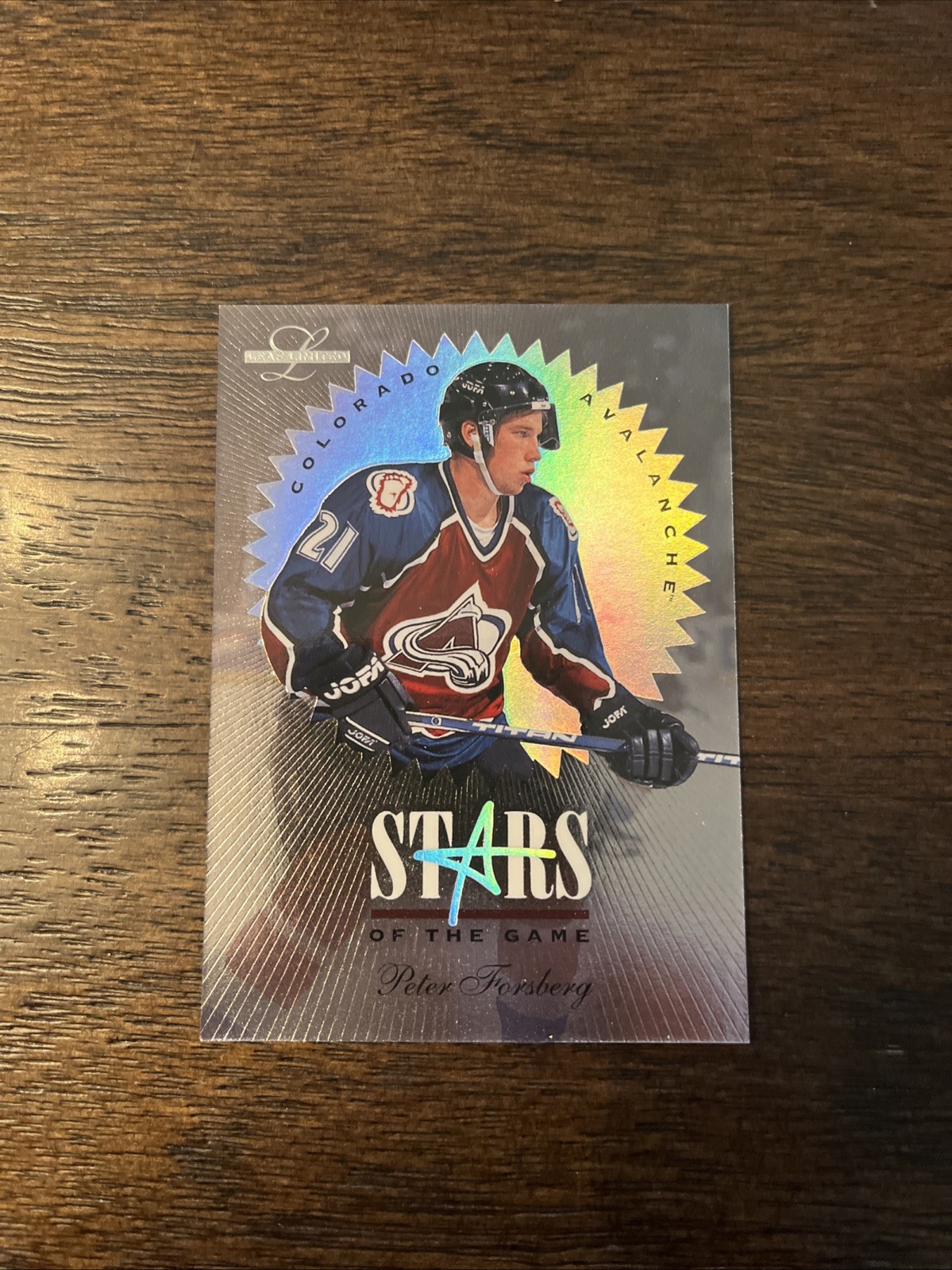 Peter Forsberg #4 (Hockey Cards 1995 Leaf Limited Stars of the Game) — is it worth grading?