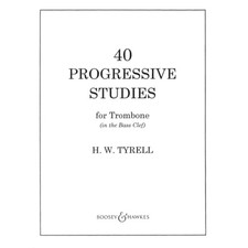 40 Progressive Studies, For Trombone In The Bass Clef