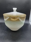 1950s Vintage Federal Glass Mesa Pattern Grease Jar, No Damage