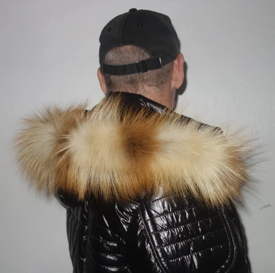 Fuchs Pelz Kapuze Kragen Echt Fellkragen Fuchs Pelzkragen für Jacke Parka Mantel - Bild 1 von 4