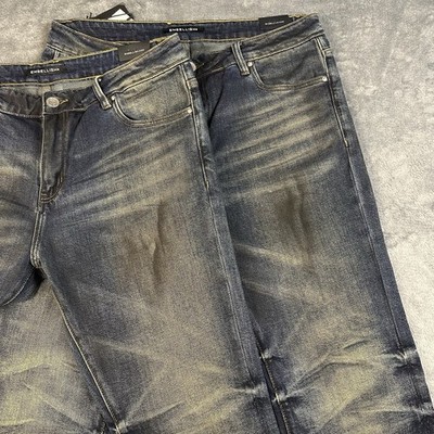 NWT Embellish Brand Jeans Mens Size 36 Acid Wash Denim (Set Of 2 Pairs)
