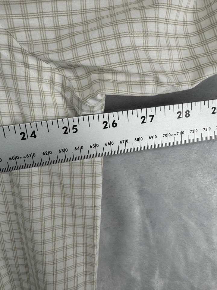 Camisa de vestir Meeting Street beige con botones para hombre talla 17,5 32/33 Foto 4 de 4