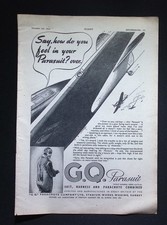 Original 1942 Advert G.Q. Parachute Suit Harness Combined