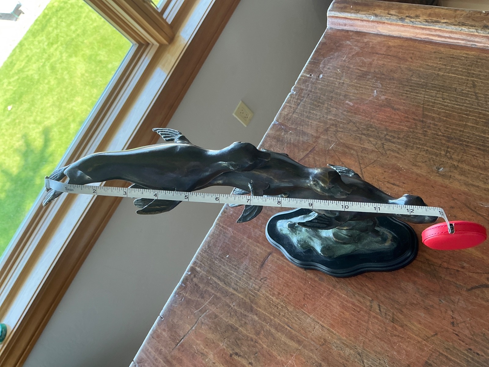 Beautiful large Bronze sculpture 3 seals NO MAKER MARK