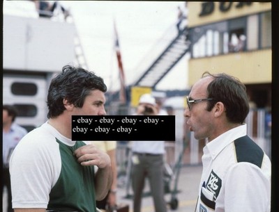 Alan Jones & Frank Williams 1981 Hockenheim - 5x Dia Kodak 6x7cm