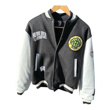 Billionaire Boys Club X Nerd Varsity Jacket Wool Body , Leather Sleeves  READ  