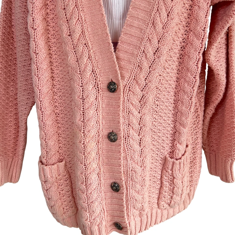 Винтажный вязаный кардиган Maggie Lawrence Sport Collection размер средний коттедж - Изображение 2 из 4