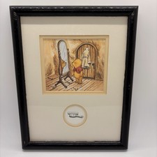 Disney Classic Winnie The Pooh Looking In Mirror Brush Comb Wall Decor 8x10 In