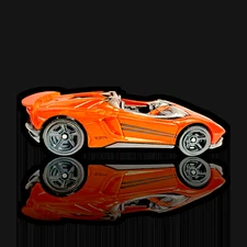 Hot Wheels 2019 LAMBORGHINI AVENTADOR J ~ Orange w/Black Stripes HW Exotics