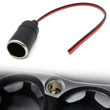 Car Charger Power Cigarette Lighter Female Socket Cable Plug Adapter, 12V 24V...