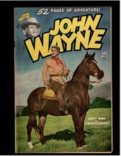 John Wayne 7 Al Williamson Frank Frazetta art sub crease 1950 Toby Press Western