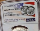 1921 Morgan Dollar Brilliant Uncirculated 100th Anniversa Morgan To Peace Dollar — photo 6