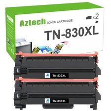 TN830 XL Toner High Yield for Brother 830XL Toner DCP-L2640DW HL-L2460DW 2Pack