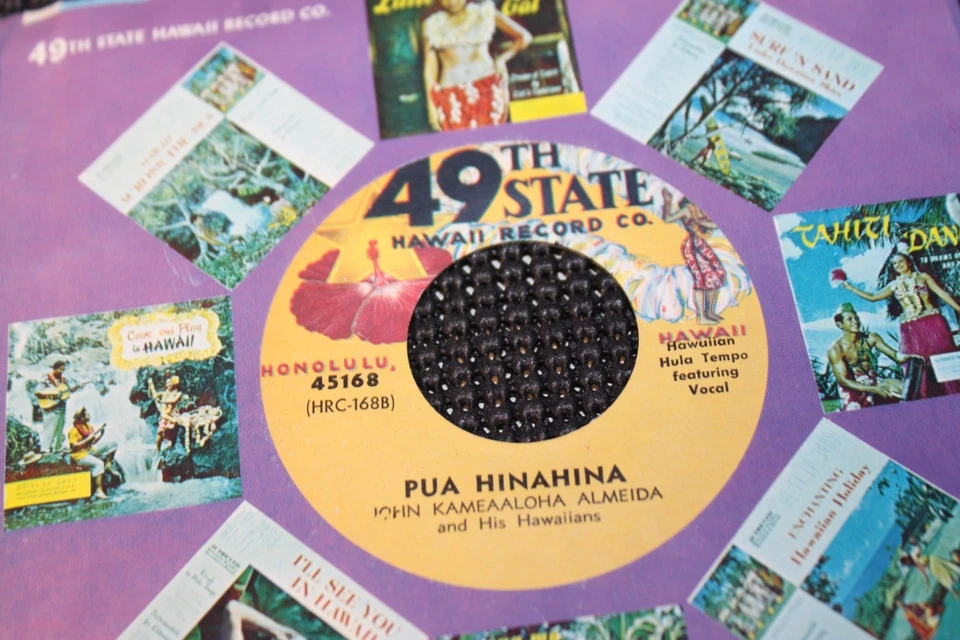 Lot of Hawaii 49th State 45 RPM Vinyl Records Foto 4 de 4