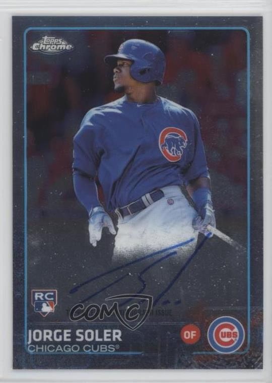 2015 Topps Chrome Rookie Auto Jorge Soler #AR-JS Auto RC 09gu