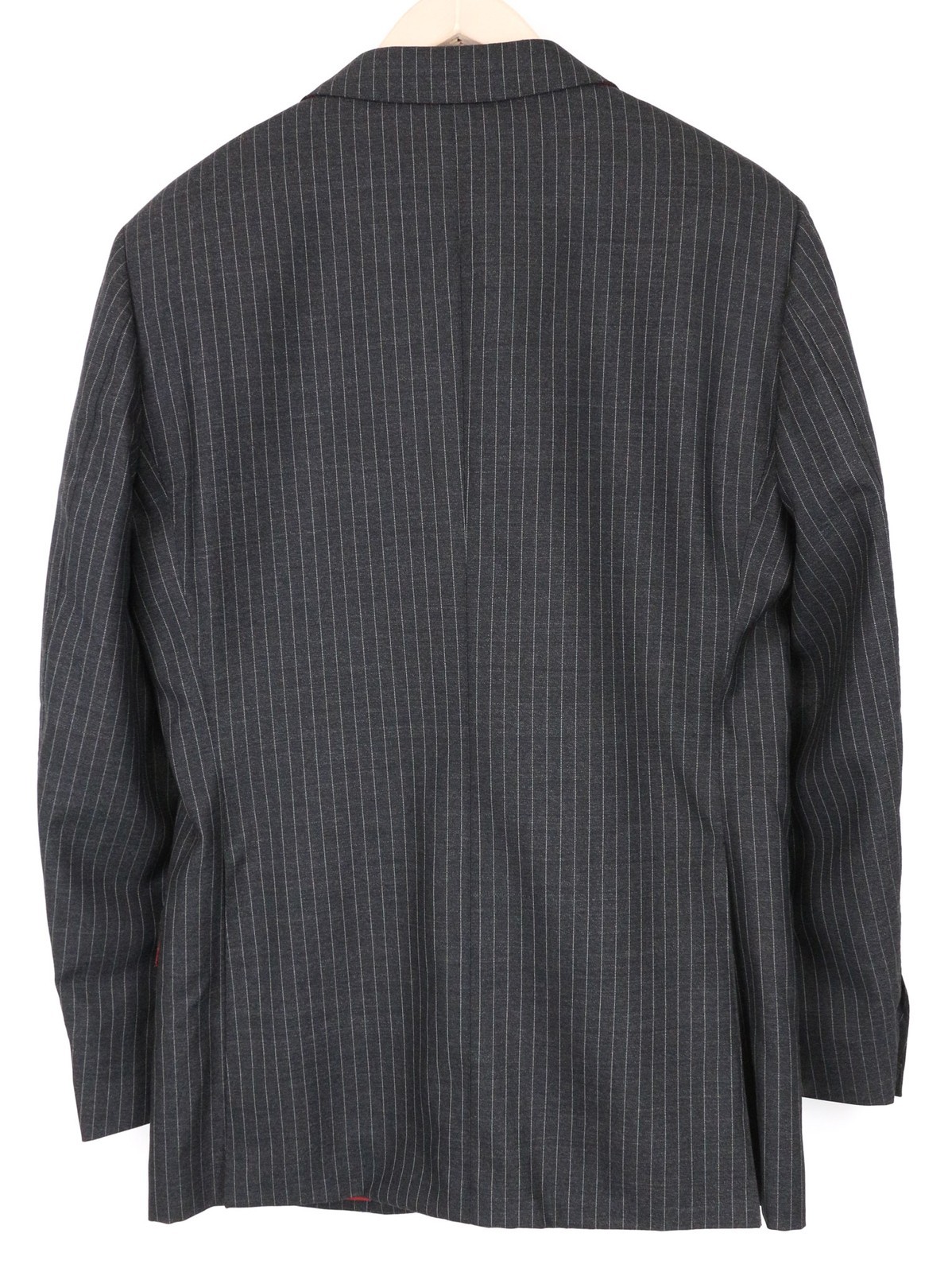SUITSUPPLY Sienna Men Blazer UK38R Grey Pure Wool Striped Single-Breasted * image 2