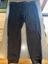 Simms Rogue Under Wader Fleece Pants Mens XXL Black Winter Wading Waffle Knit