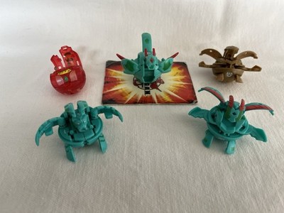 Lot 5 Bakugan Battle Brawler Variety Vestroia Translucent Pyrus 1 Mag. Card
