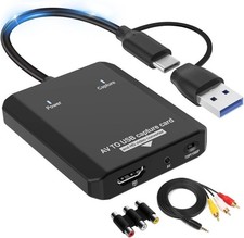 VHS to Digital Converter - RCA to HDMI Video Capture Card for Legacy Devices