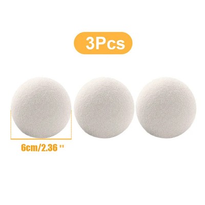 Wool Dryer Balls Reusable Natural Fabric Softener Laundry Washing Machine