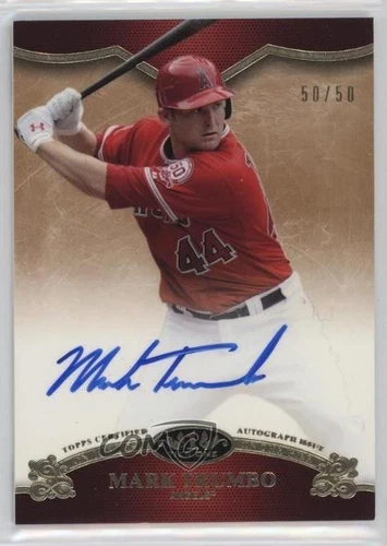 2012 Topps Tier One On the Rise Auto /50 Mark Trumbo #OR-MTM Auto