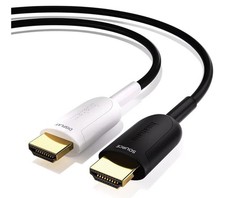 8k HDMI Braided Fiber Optic Cable 65.6 Ft Ultra High Speed HDMI Cable