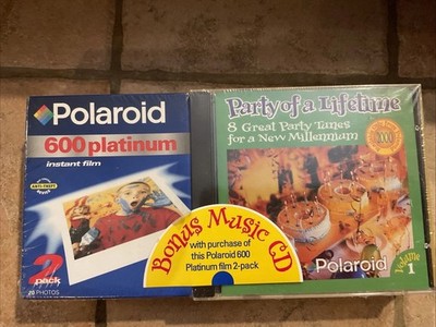 Polaroid 600 Platinum Instant Film - 20 Photos - 2 Pack Plus Bonus Music CD