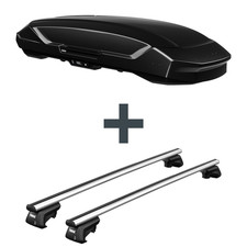 Dachbox Thule Motion 3 XXL + Dachträger Thule SmartRack XT für VW Sharan Typ 7N