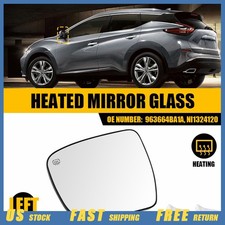 Driver Side Mirror Glass For 2014-2020 Nissan Rogue NI1324120 2021-2024 Murano E