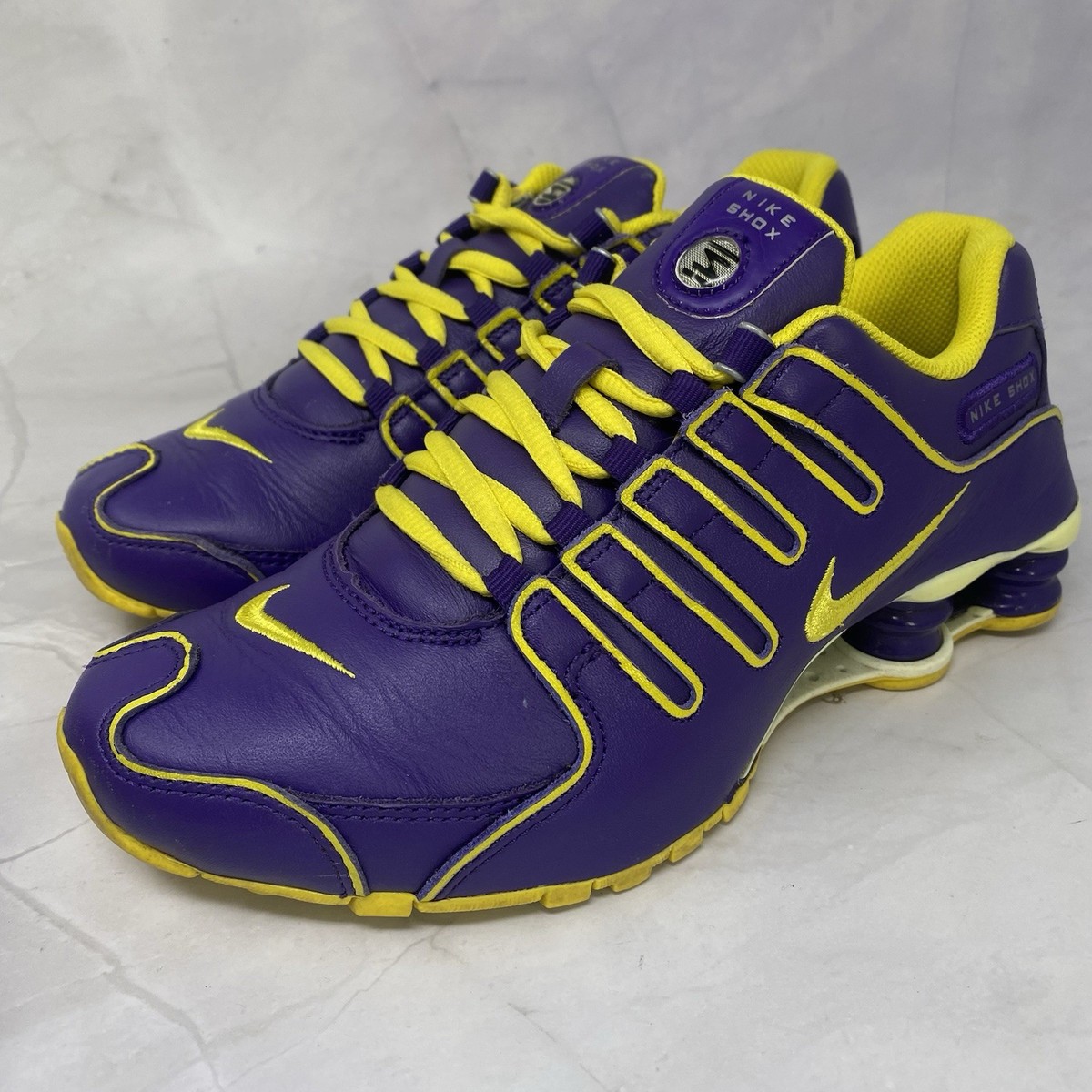 Nike ID Shox NZ Running Shoes Sneakers 445485-993 Womens Sz 6.5 M