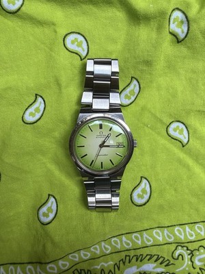 OMEGA SEAMASTER AUTOMATIC DATE GREEN Ombré DIAL RARE 70s