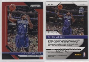 2018-19 Panini Prizm Red Prizm /299 Chris Webber #165 HOF