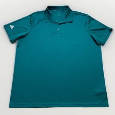 Adidas Prime Green Polo Shirt Mens 2XL Golf Tennis Performance Stretch