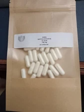 GABA CAPSULES ~750 MG. PER CAPSULE~ 30 COUNT~RELAXATION