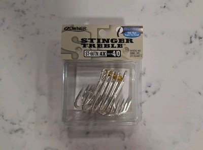 Owner ST-66 Stinger Treble 4X Hooks 5 Pack 4/0 