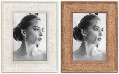 ZEP Portraitrahmen Perth Weiß Natur 10x15 13x18 15x20 cm Holzoptik Klarglas
